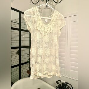 Rue 21 Sheer Top With Matching Tank Top Size L